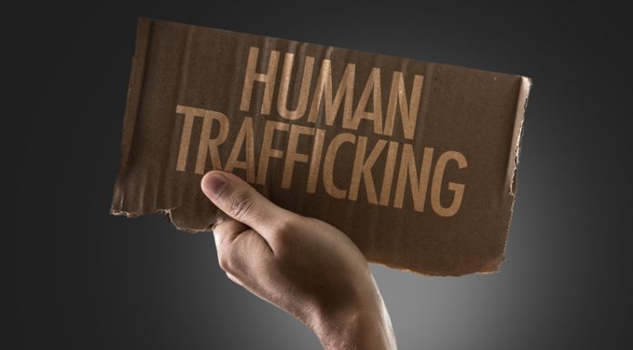 Human Trafficking sign