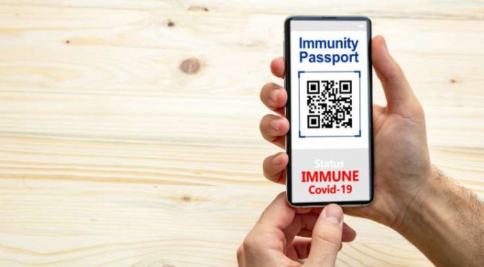 Immune digital health passport on mobile phone,