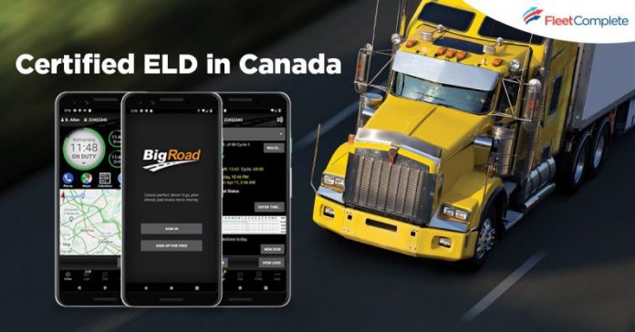 Fleet Complete and Bigroad Certified ELD in Canada