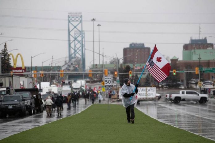 border blockade focus shifts to downtown toronto