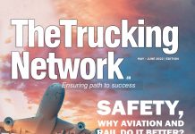 The trucking Network magazine for may june edition cover